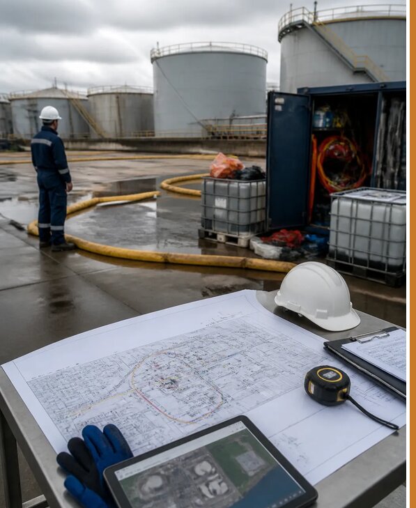 Разработка плана ликвидации разливов нефти в Югорске